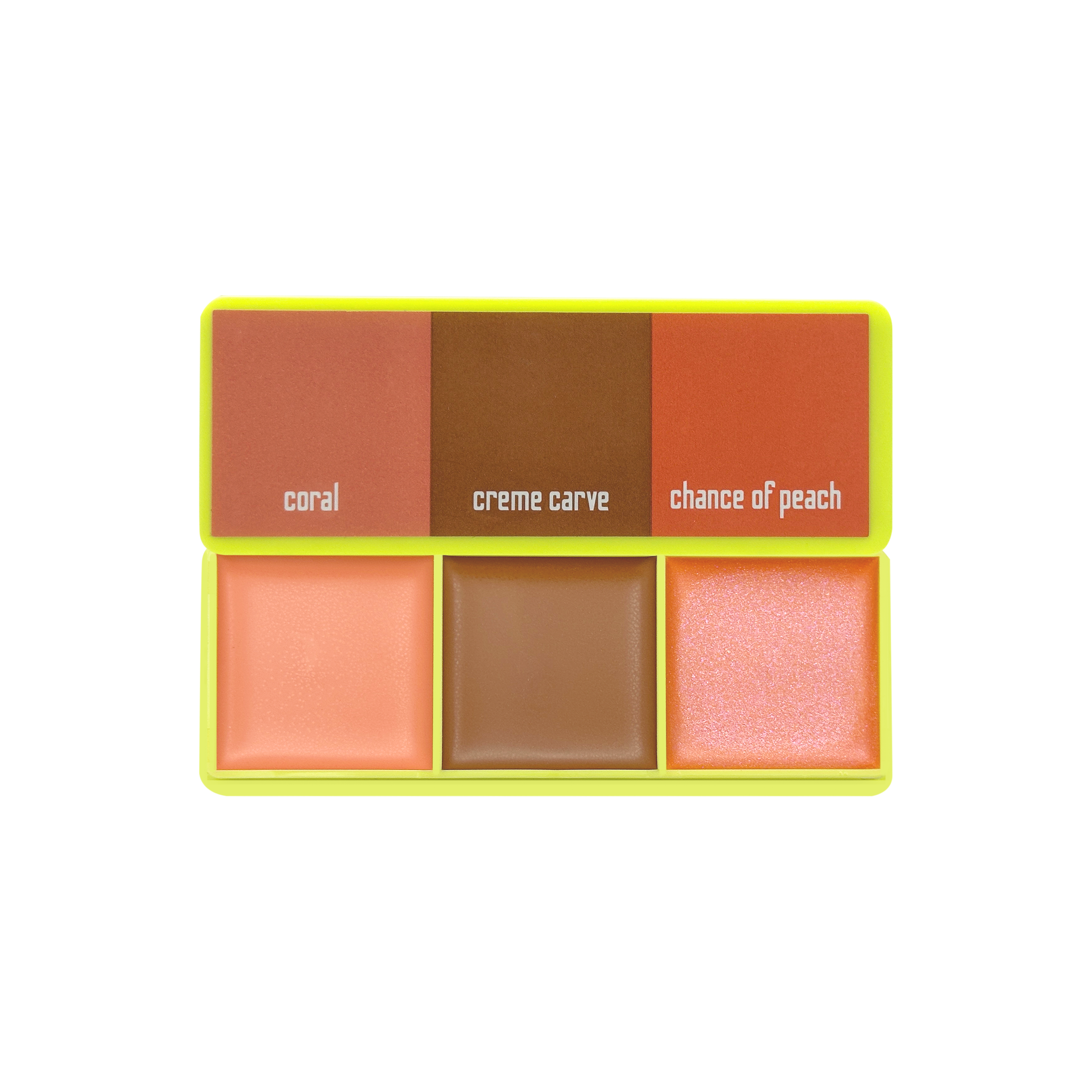 Mini Curve Case Cream Blusher, Bronzer & Highlighter Paletter Palette