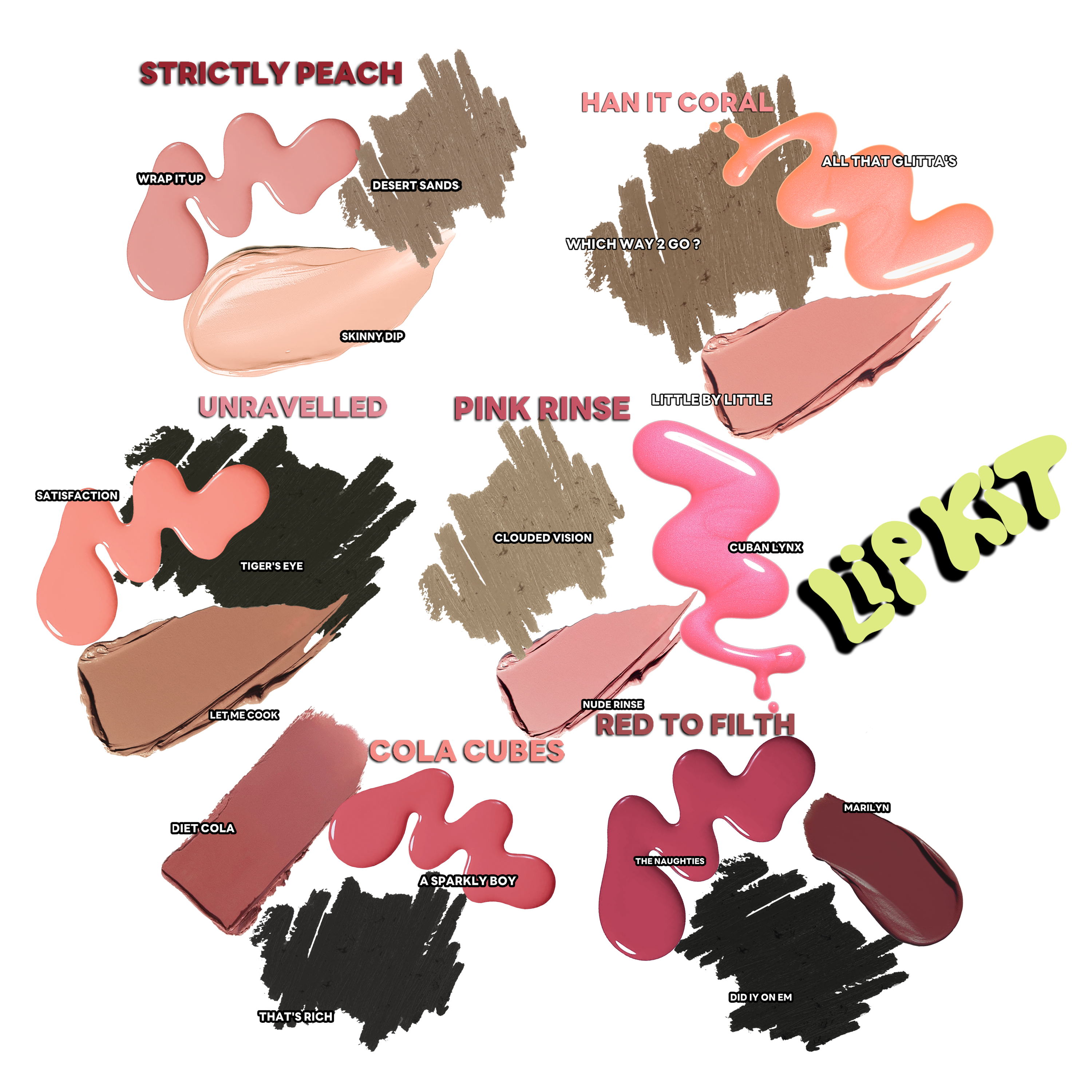 Mattitude Lip Kits - 3 Piece Lip Kit