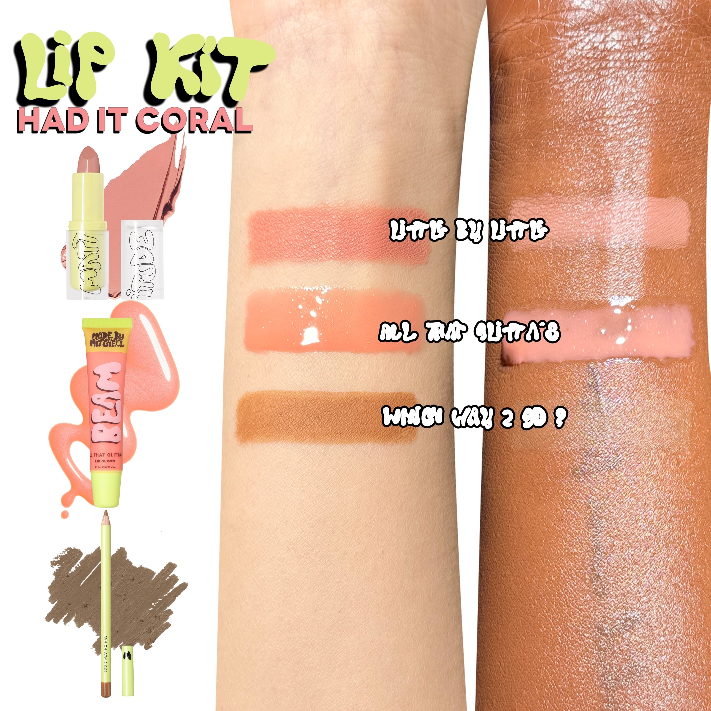 Mattitude Lip Kits - 3 Piece Lip Kit