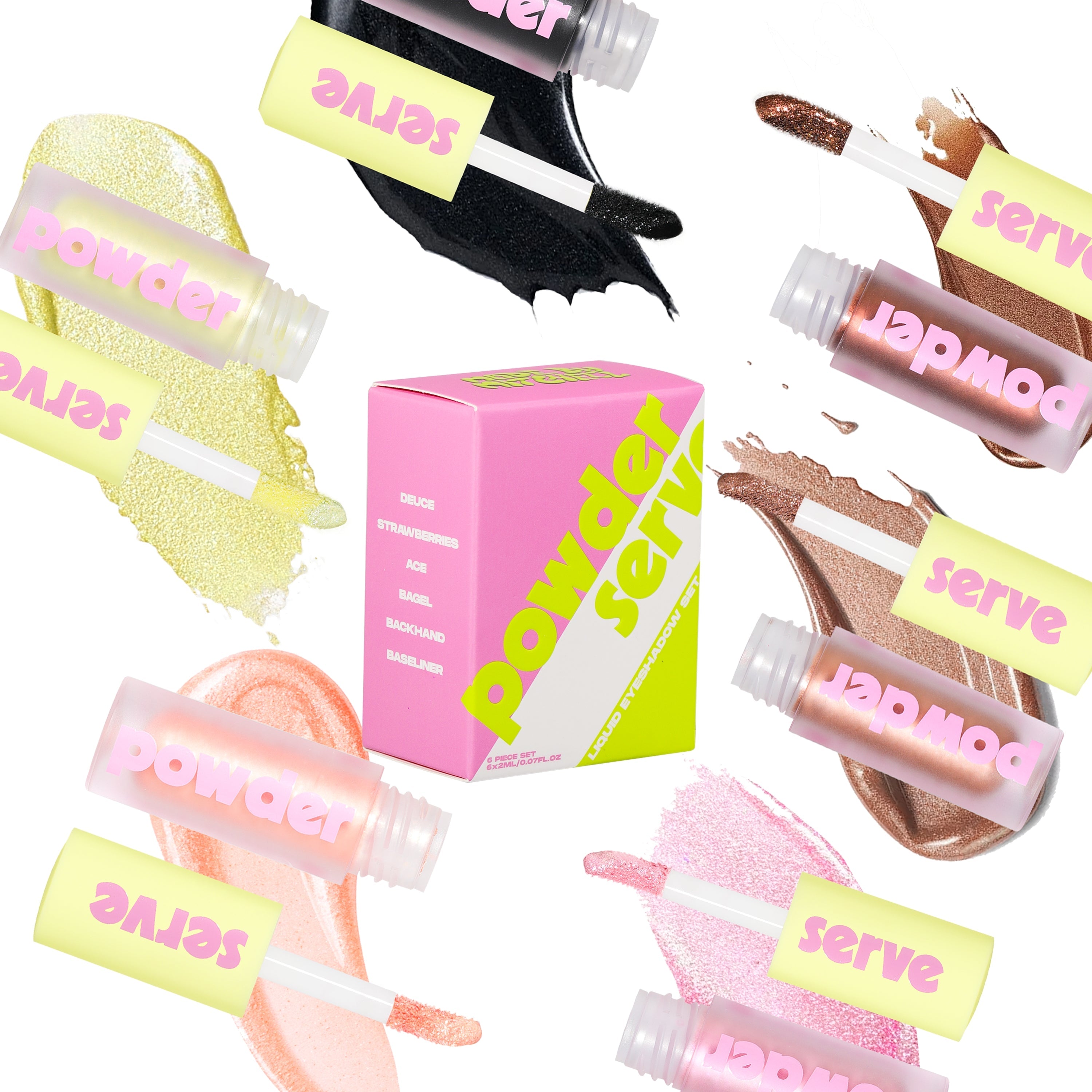 Powder Serve - Liquid Eyeshadow 6 Piece Bundle