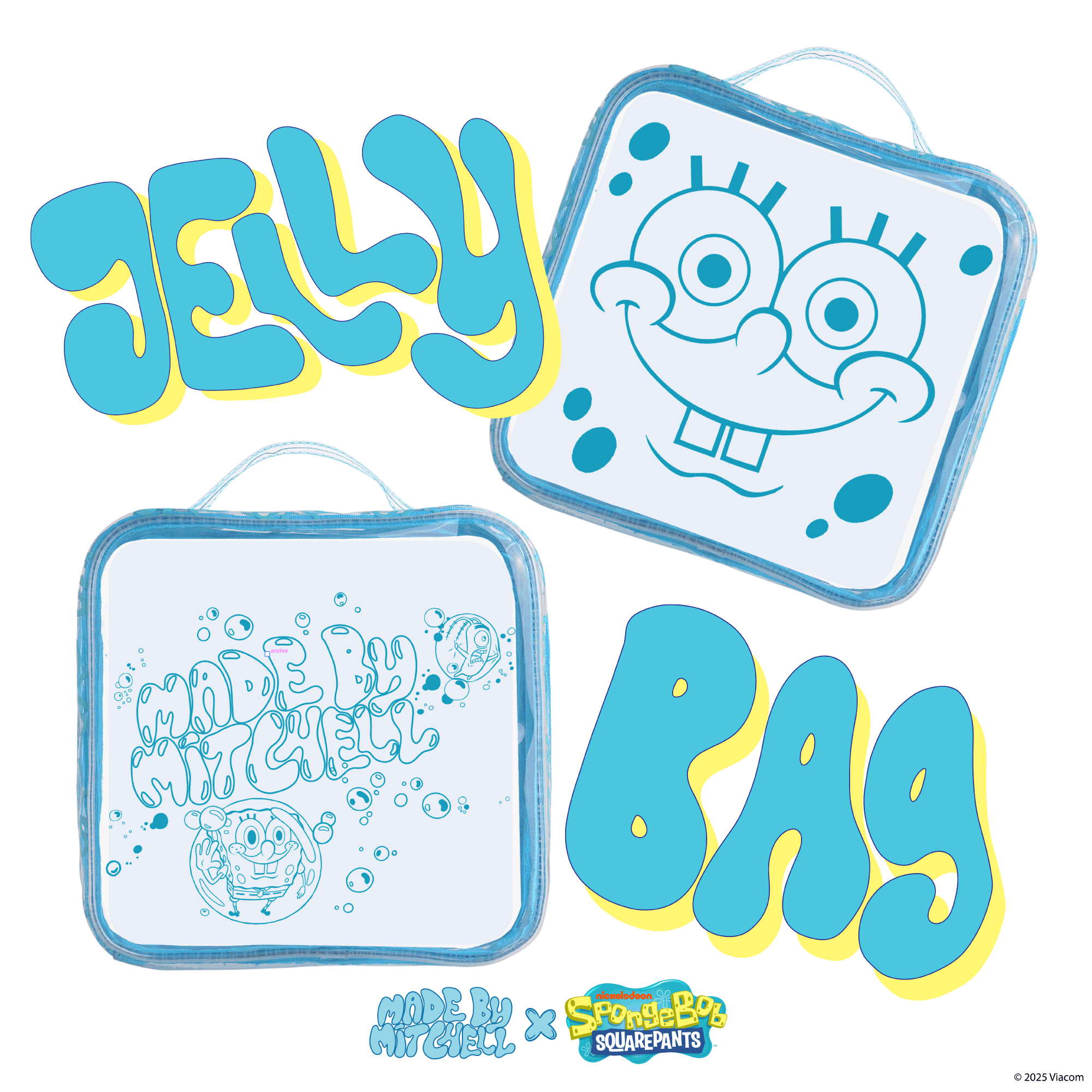 SpongeBob SquarePants - Blue Jelly Makeup Bag